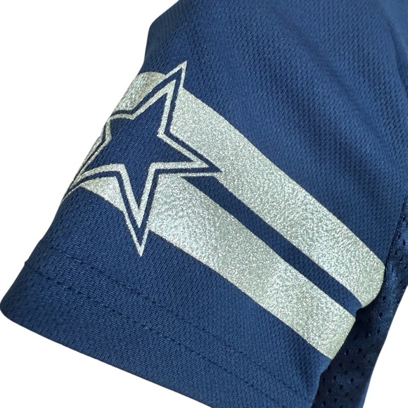 Dallas Cowboys Ezekiel Elliott Youth Girls Jersey Navy Blue Size L NFL Athletic - Picture 5 of 7